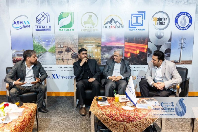 سری اول گزارش تصویری// دومین روز از غرفه “صنایع معدنی و فولادی گروه صنعتی پارس ساختار”  در بیست و سومین دوره نمايشگاه تبریزمتافو ۱۴۰۵ با حضور مهندس اباذر رئیس هیئت عامل گروه صنعتی پارس ساختار